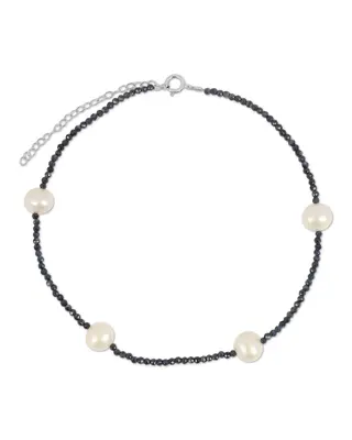 Grady Anklet - Multiple Colors | Metal Color: Silver | Gemstone: Sapphire