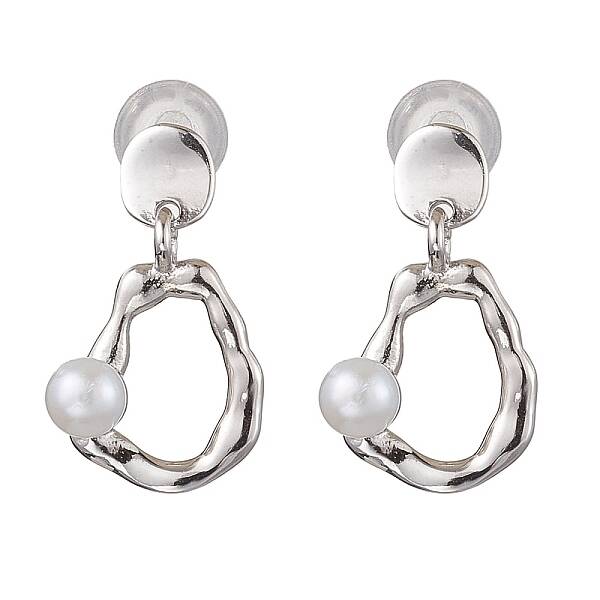 Natural Pearl Ear Studs