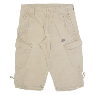 NIKE Mens Cargo Shorts Beige S W21