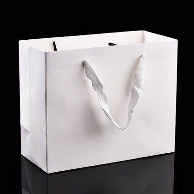 Rectangle Paper Bags with Rope Handles