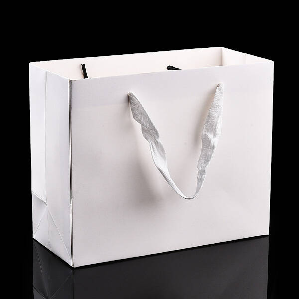 Rectangle Paper Bags with Rope Handles