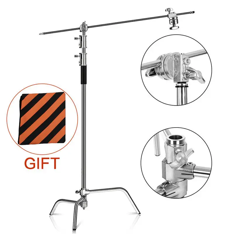 Stainless Steel Foldable Tripod Light Stand For Photo - Aperturee