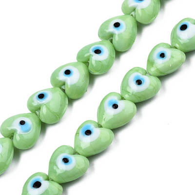 Handmade Evil Eye Lampwork Beads Strands
