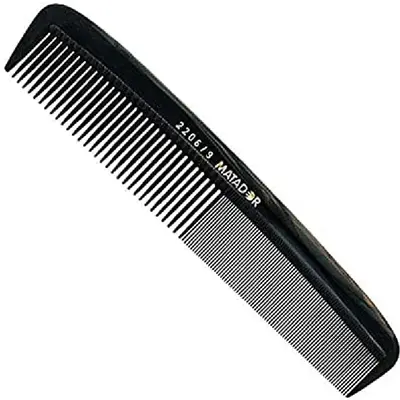Eurostil Black whip comb 13 cm 1 unit