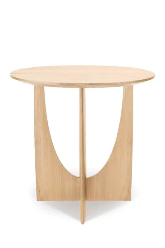 Modern Varnished Side Table | Ethnicraft Geometric