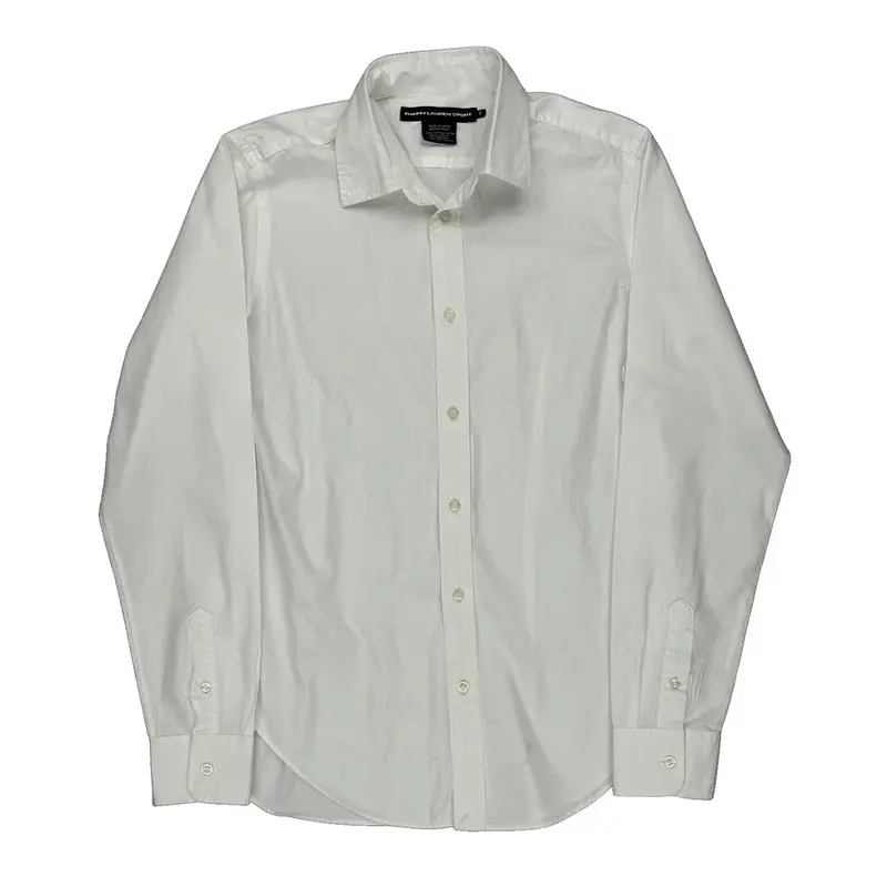 Ralph Lauren Sport Shirt - Medium White Cotton