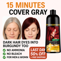 Hair Color Shampoo 3 in 1 - Long Lasting Color + Shine Effect + Quick Conditioning | With Fruit Fragrance and Botanical Extra...