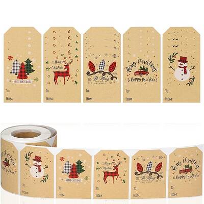 Christmas Theme Cartoon Paper Stickers