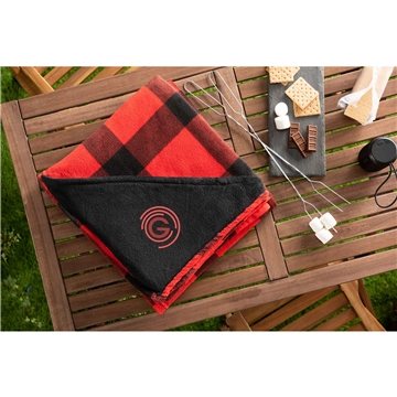24 Promotional Buffalo Plaid Ultra Plush Throw Blanket - Coral ...