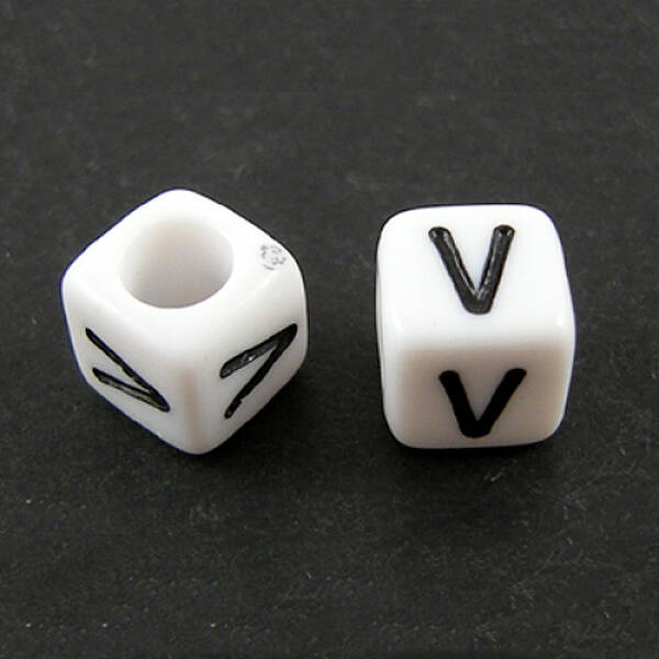Letter Acrylic European Beads