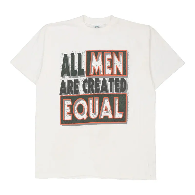 Hurricanes Mr Tees Graphic T-Shirt - XL White Cotton