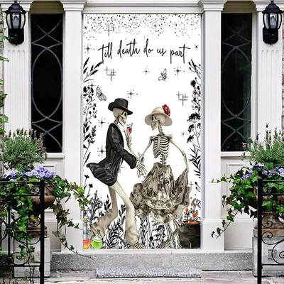 Dancing Skeleton Till Death Do Us Part Door Cover