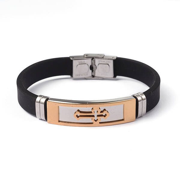 304 Stainless Steel Silicone Bracelets