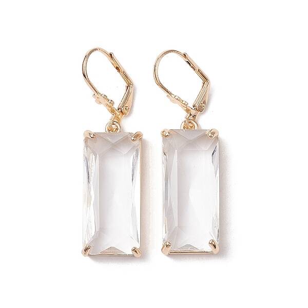 Glass Leverback Earring