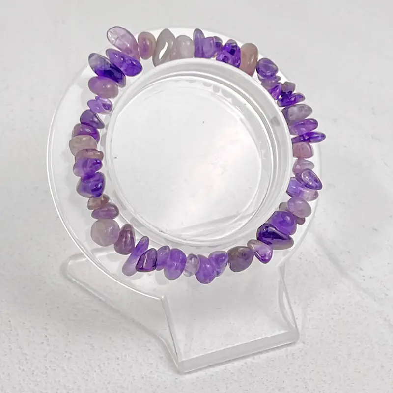 [super sale]Amethyst Chip Bracelet 18cm