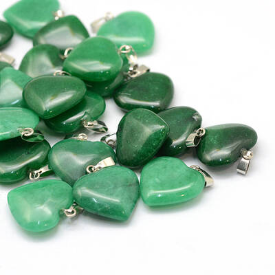 Heart Natural Malaysia Jade Pendants