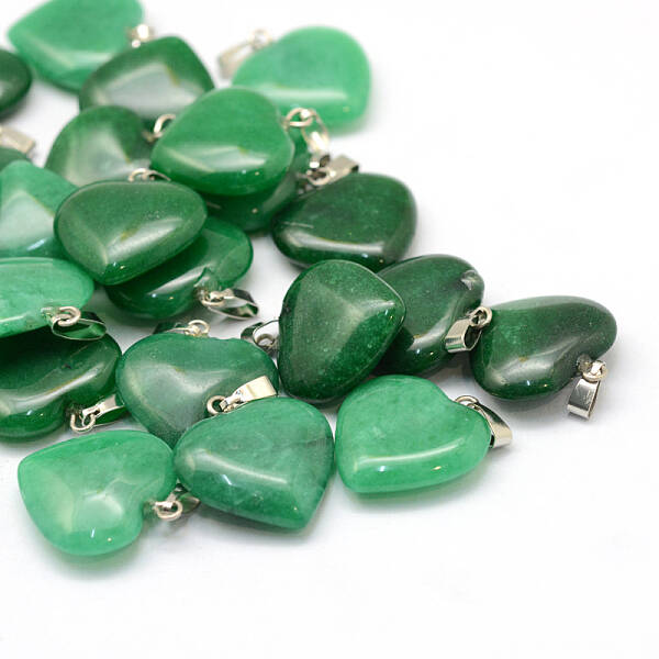Heart Natural Malaysia Jade Pendants