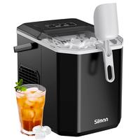 Silonn Bullet Ice Maker Machine, 9 Cubes in 6 Mins, 26 lbs daily, Self-Cleaning, Ideal kit for Home use, Kitchen, Camping, Co...