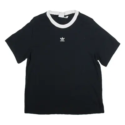 ADIDAS Womens T-Shirt Grey UK 12