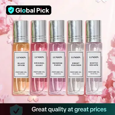 Roll-on Perfume for Women, 5 Counts/set Portable Long Lasting Scent Luxurious Fragrances Roll on Cologne for Women, Floral Sc...