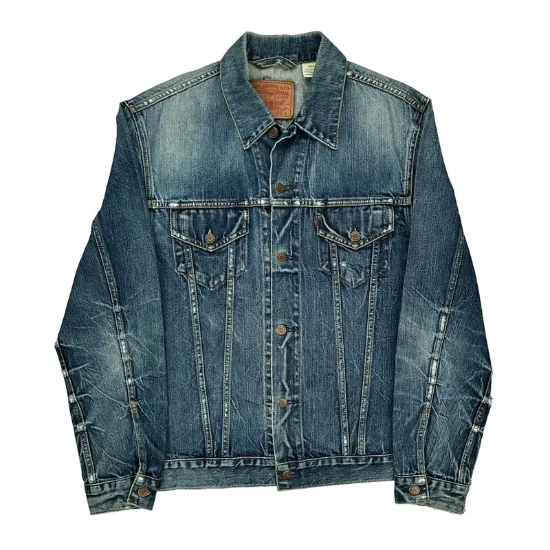 Levis Denim Jacket - Large Blue Cotton