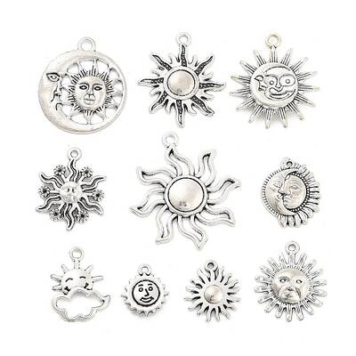 10 Pcs Tibetan Style Alloy Pendants