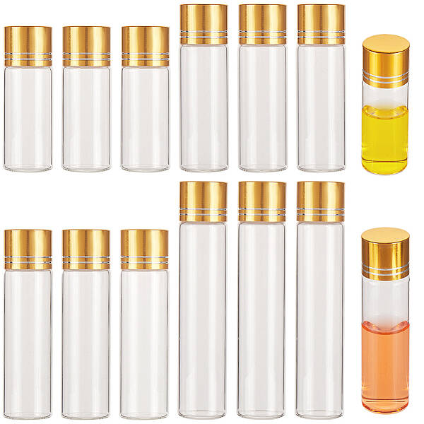 16Pcs 4 Style Glass Bead Containers