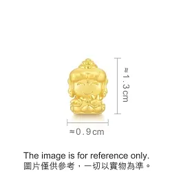 'Blessings' 999 Gold Great Strength Buddha (Horse) Charm