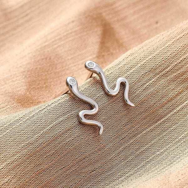 925 Sterling Silver Clear Cubic Zirconia Stud Earrings