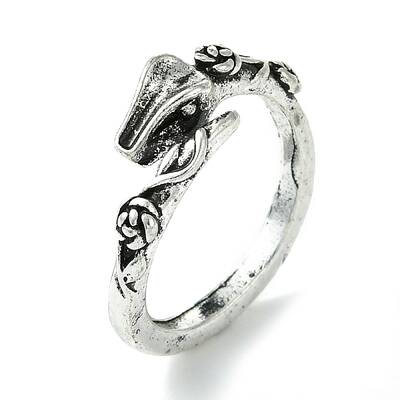 Snake Alloy Open Cuff Rings