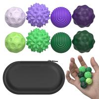 Fidget Balls Toy, 8 Counts Silicone Sensory Stress Relief Toy, Quiet Executive Desk Fidget Toys for Office, Sensory Bundle, F...