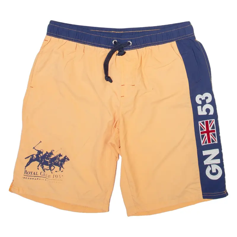 GEOGRAPHICAL NORWAY Mens Swimming Shorts Orange M W32