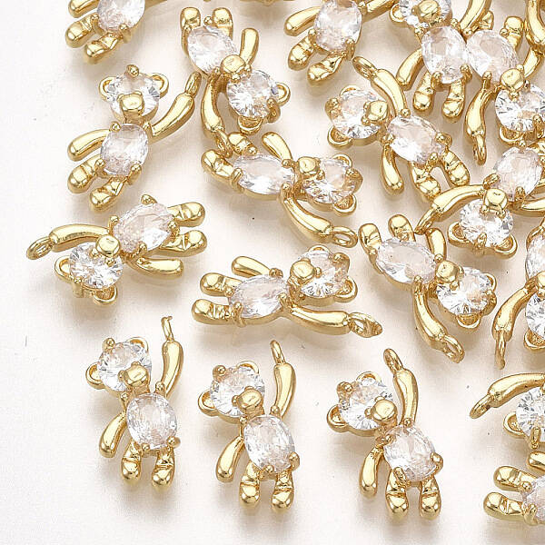 Brass Cubic Zirconia Charms