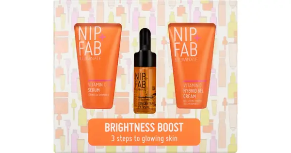 NIP+FAB Vitamin C Fix Brightness Boost Face Care Set with Vitamin C 3 Pieces
