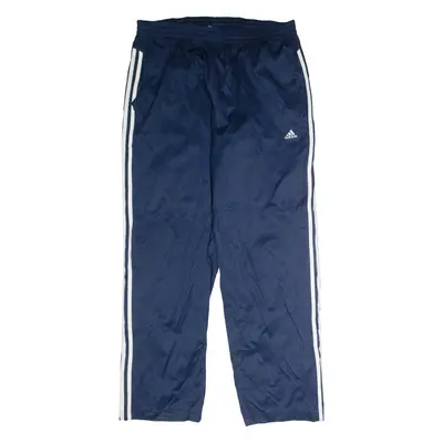 ADIDAS Mens Track Pants Blue Straight XL W34 L32