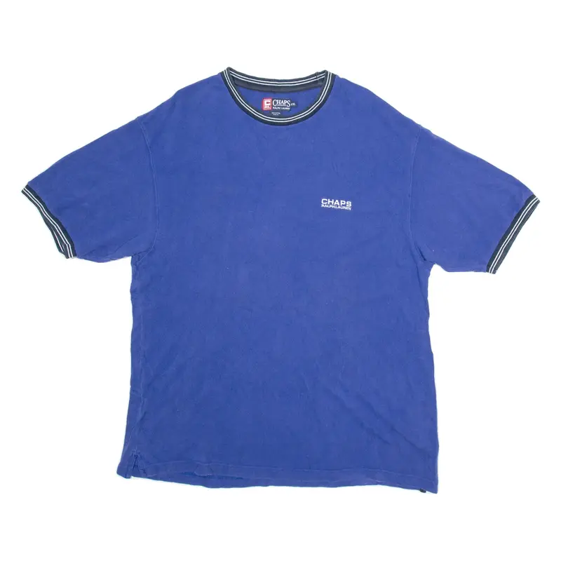 CHAPS Mens T-Shirt Blue 2XL