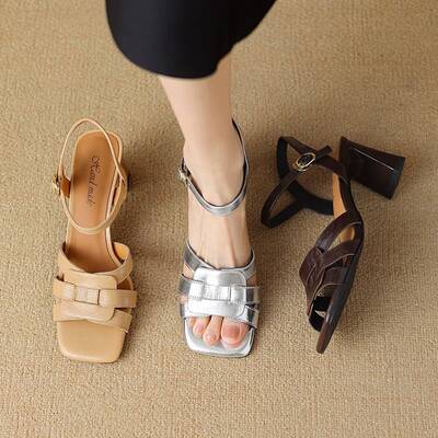 CHIKO Chandler Open Toe Chunky Heels Heeled Sandals