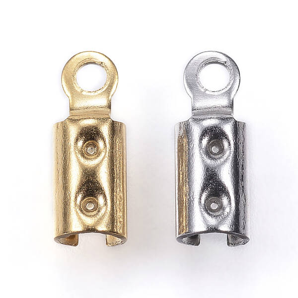 304 Stainless Steel Folding Crimp Ends