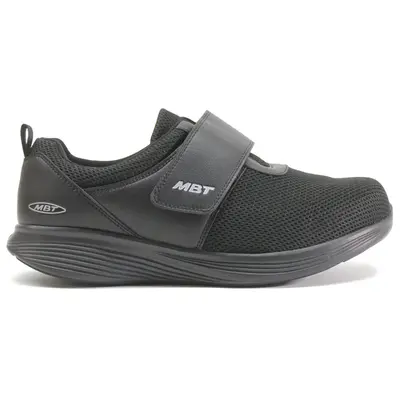 MBT Modena De Acacia Textile Leather Women's Hook and loop Shoes - Black - Size:US 8 Women