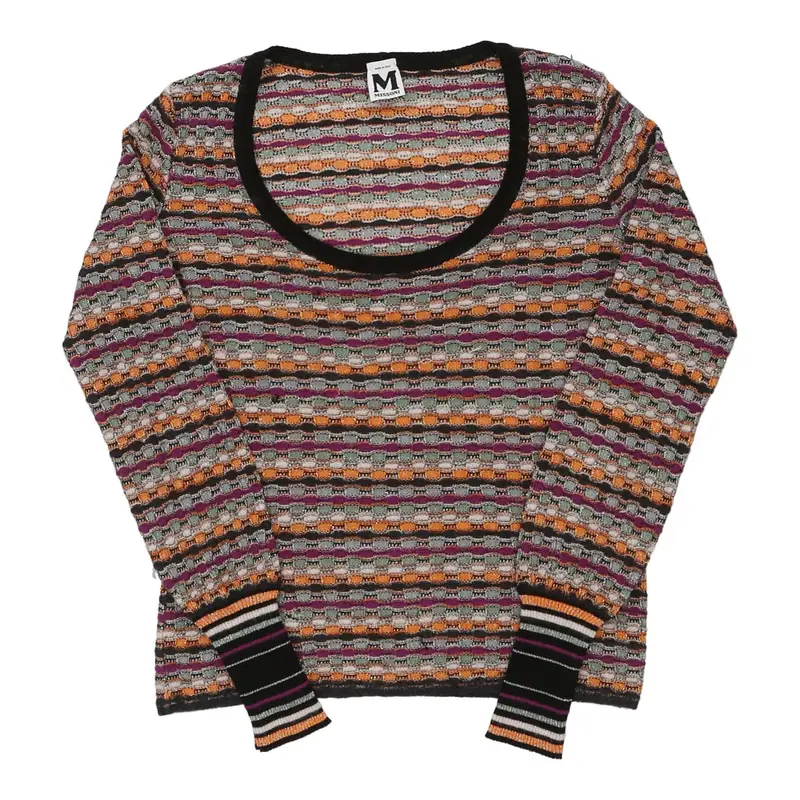 Missoni Jumper - Medium Multicoloured Wool Blend | Size: medium