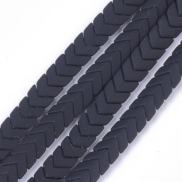 Spray Painted Non-magnetic Synthetic Hematite Beads Strands