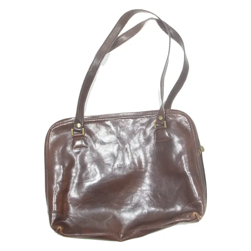 CONTE MAX Mens Laptop Bag Brown Leather