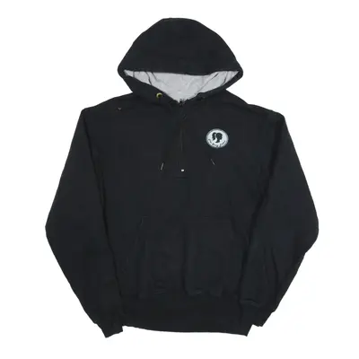 CHAMPION The Saucy Ladies 1/4 Zip Hoodie Black Pullover Womens M