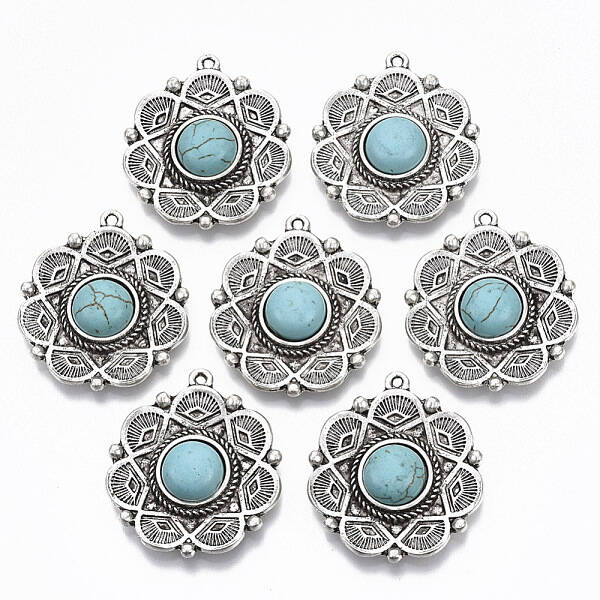 Tibetan Style Alloy Pendants