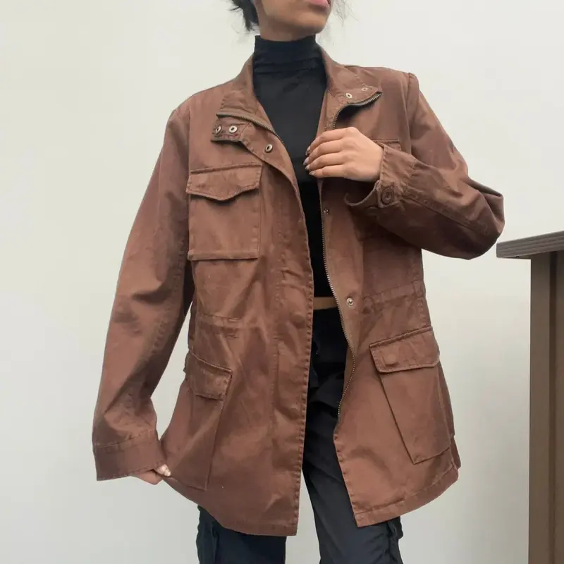 Carrera Jacket - XL Brown Cotton