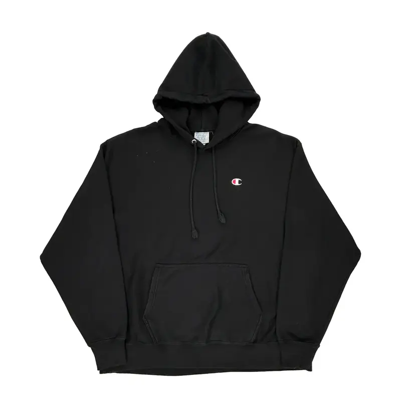 Reverse Weave Champion Hoodie - 2XL Black Cotton Blend