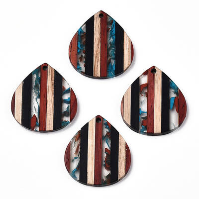 Resin & Walnut Wood Pendants