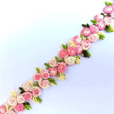 Flower Polyester Jacquard Ribbon