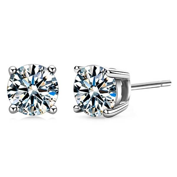 Anti-Tarnish 925 Sterling Silver with Moissanite Rhinestone Earrings