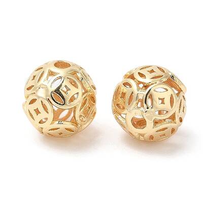 Eco-Friendly Rack Plating Brass Beads
